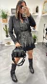 Sac vinyl noir LORRAINE Wu 