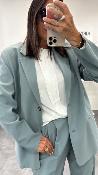 Veste Blazer oversize vert sauge STRONG G&M