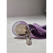 Boucles Oreilles maillons violet 
