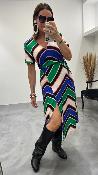 Robe à rayures colorées RITA