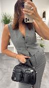 Veste gilet barman gris VAITE LPE
