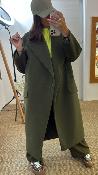 Manteau boutonner vert olive KG26IID IMPERIAL