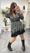 Robe courte à motifs KXAB1119 KKS