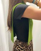 Col chaud amovible pine green 019449