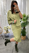Blouse verte LEANDRE