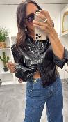 Veste vinyl noir PHILIPPA EK