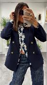 Veste Blazer bleu marine SUREAU G&M