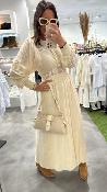 Robe longue beige dentelle COLT BB