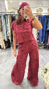 Top broderie bordeaux 053-210091 BSB