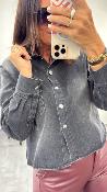 Chemise en jean gris oversize 054-216900 BSB