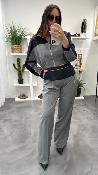 Pantalon gris et marine P6A3KDH IMPERIAL 