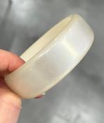 Bracelet jonc blanc brillant