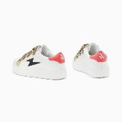 Basket blanc et noir léo LOUIE BK2752 WU