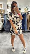Robe courte LUCKY CHARMS bleu beige WWU035