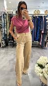 Bomber simili froissé beige 053-217008 BSB