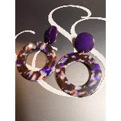 Boucles Oreilles Julia Violet