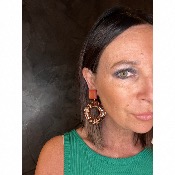 Boucles Oreilles Caicos orange 