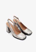 Sandales escarpins argent RILEY EmilieK