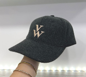 Casquette velours noir CA006