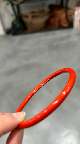 Bracelet jonc mini rouge