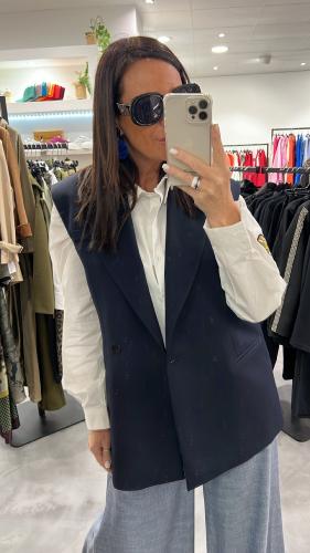 Veste Blazer sans manches marine LC23JIC IMPERIAL
