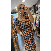 Robe midi  graphique Rida