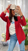 Veste blazer fluide rouge M6211G MR