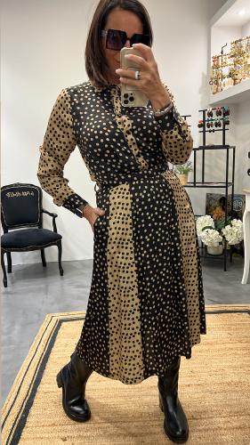 Robe chemise à pois RESOLUE