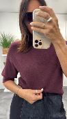 Pull manches courtes bordeaux M3025857 IMPERIAL