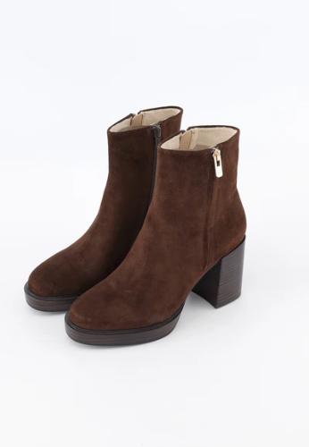 Bottines  en cuir marron  SOLAIA EMILIE K