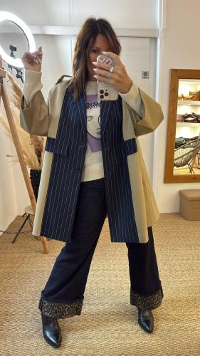Veste trench bi-matière KI74JFU Imperial 