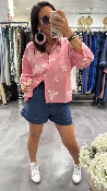Chemise rose à motifs 053-240012 BSB