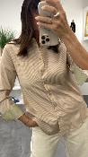 Chemise lignes tennis beige CARLA LPE
