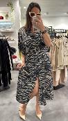 Robe longue chauve souris zèbre ADJUIGIC IMPERIAL