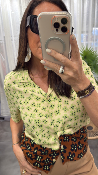 Blouse fluide trèfle WWU184 NT
