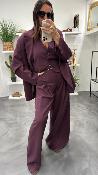 Veste Blazer oversize bordeaux JQ44KICAFF IMPERIAL