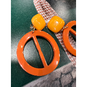 Boucles Oreilles clips terracotta Olbia
