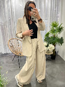 Veste blazer fluide beige 50985209