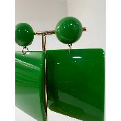 Boucles Oreilles lola vert