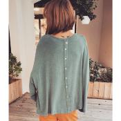 Pull fin oversize gris COCOON