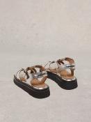 Sandales en cuir rose 443511 WHITE STUFF