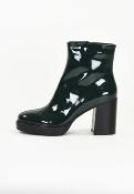 Bottines cuir à talons IRIS vert
