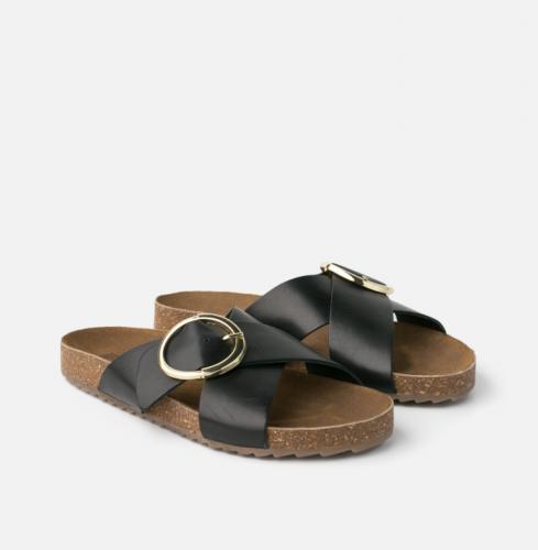Sandales plates ELLIS ELI1S noir BIBA