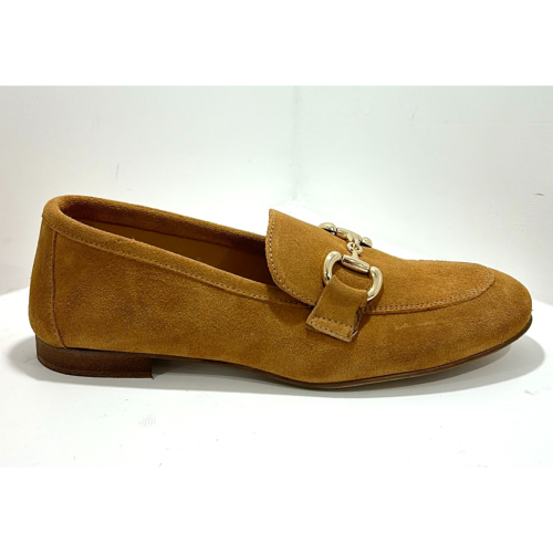 Mocassin cuir camel CM2825
