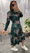 Robe longue à imprimés Beatrice verte 442744 WHITE STUFF 