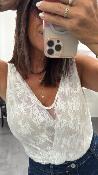 Body en dentelle blanc B256JMX IMPERIAL