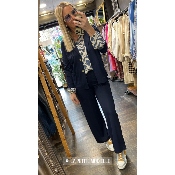 Pantalon fluide marine Julien