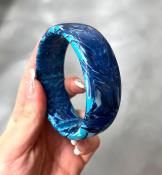 Bracelet jonc bleu