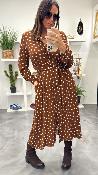 Robe chemise à pois ALQHYDFA DIXIE