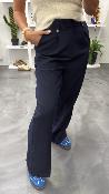 Pantalon à pinces bleu marine SEPTIME G&M